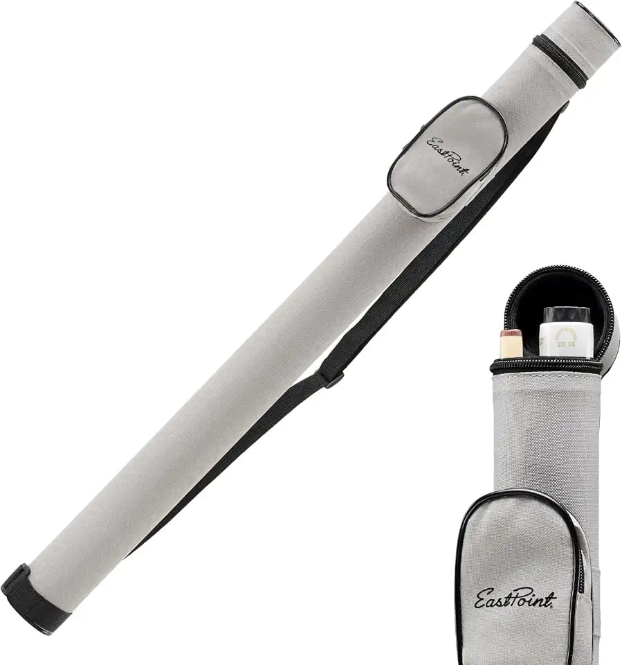 EastPoint Pool Cue Case, Pool Stick Case, Billiards, Gray, 6.5 x 31.5 x 3.7