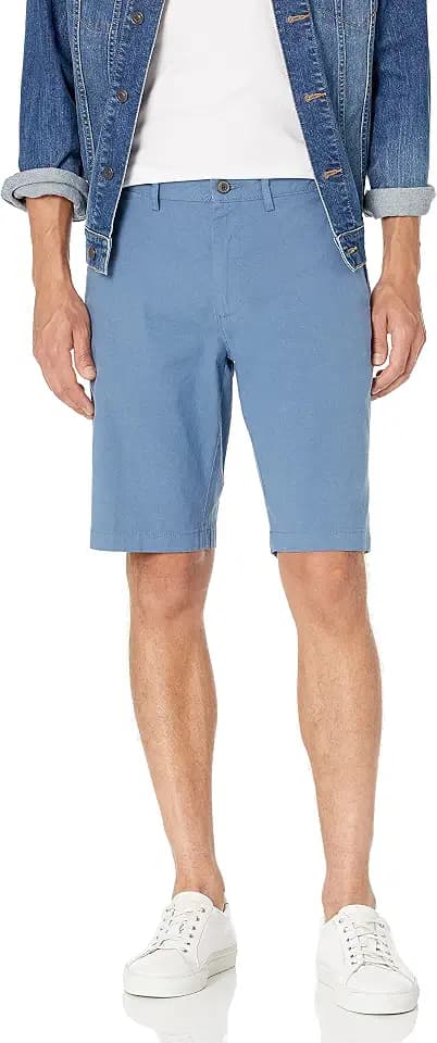 Amazon Essentials Men's Slim-Fit 11" Lightweight Comfort Stretch Oxford Shorts with Tapered Leg
