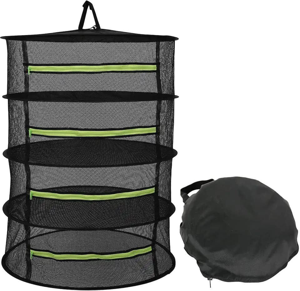 Herb Drying Rack, 4 Layer Collapsible Dryer for Herbs Flowers & Dried Food