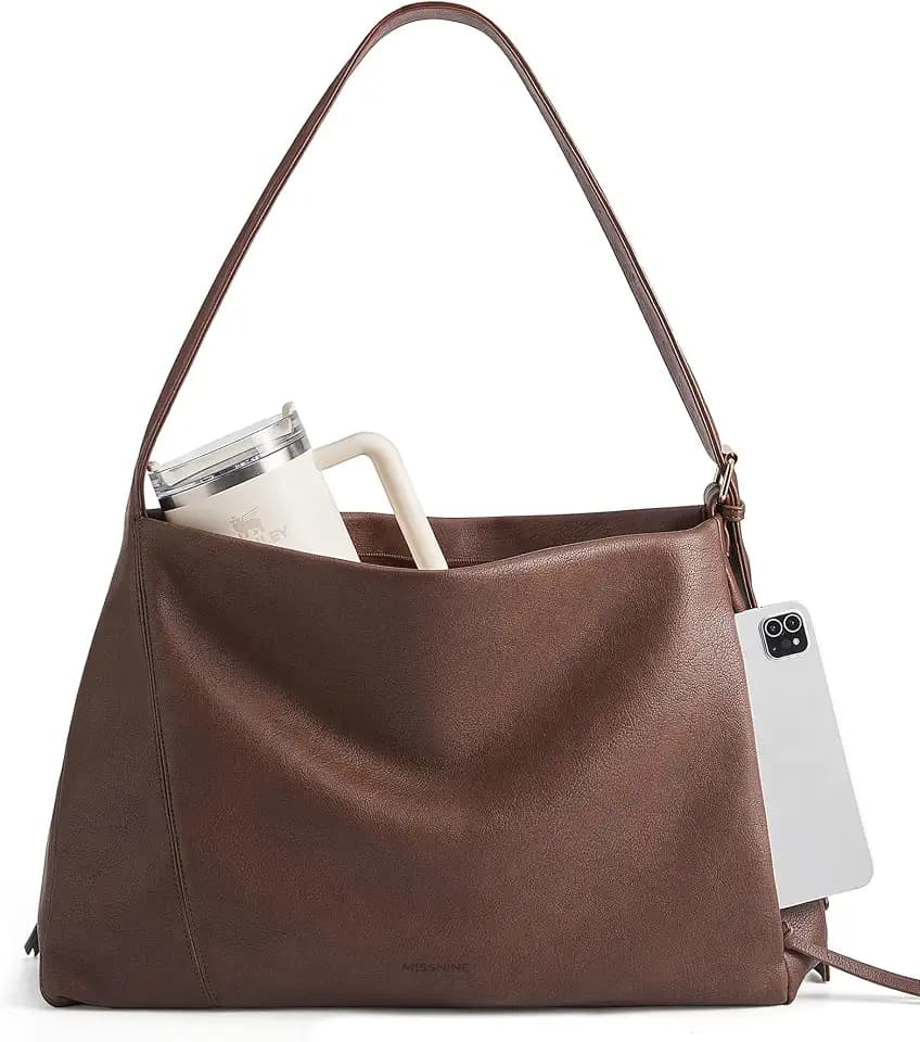 Missnine Hobo Bag for Women Designer Purse Shoulder Handbags Tote Bag