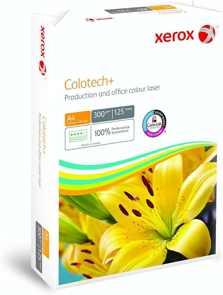 Xerox Colotech+ Premium Papier, 300 g/m², A4, 125 Blatt, weiß