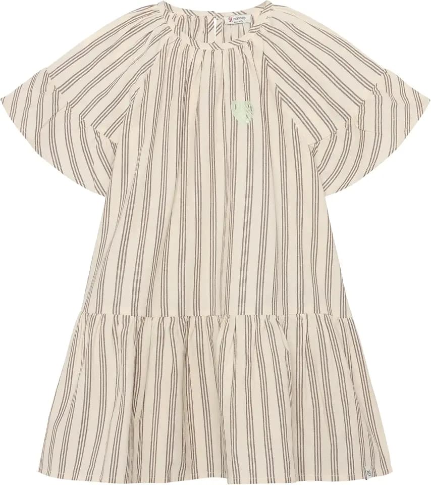 Noppies Mädchen Dress Ss Midi Stripe Girl Kinderkleid