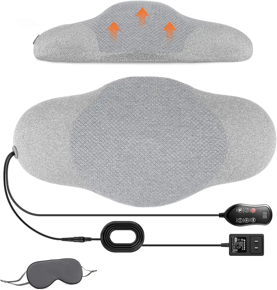 3 in 1 Lumbar Massager Support Pillow Black