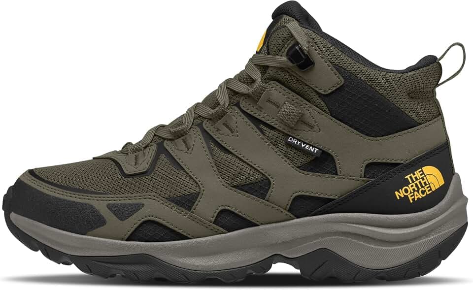 THE NORTH FACE Men's Hedgehog 3 Mid Waterproof Hiking Boot | Ripstop Leather Upper, Rubber Outsole