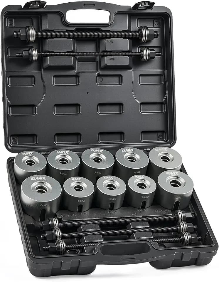 OMT Bushing Press Kit, 27pc Pull and Press Sleeve Kit, Bushing Removal Tool