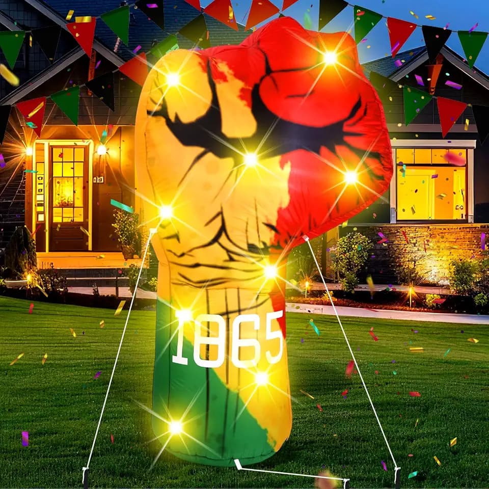 VIHOSE Inflatables Arch Outdoor Decorations Inflatable Arch Build in LED Lights for Party Supplies Decor(5.74 ft,Fist)