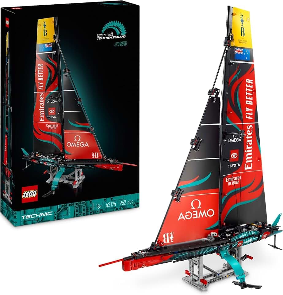 LEGO Technic Emirates Team New Zealand AC75 Rennjacht, Bauset mit Segelboot für Erwachsene, Geschenk für Männer und Frauen, kreative und entspannende Aktivität 42174