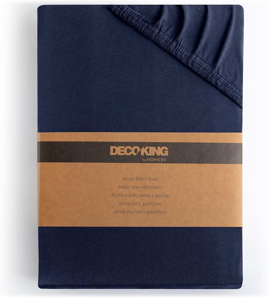 DecoKing Spannbettlaken 200x220 220x240 cm 100% gekämmte Baumwolle Amber