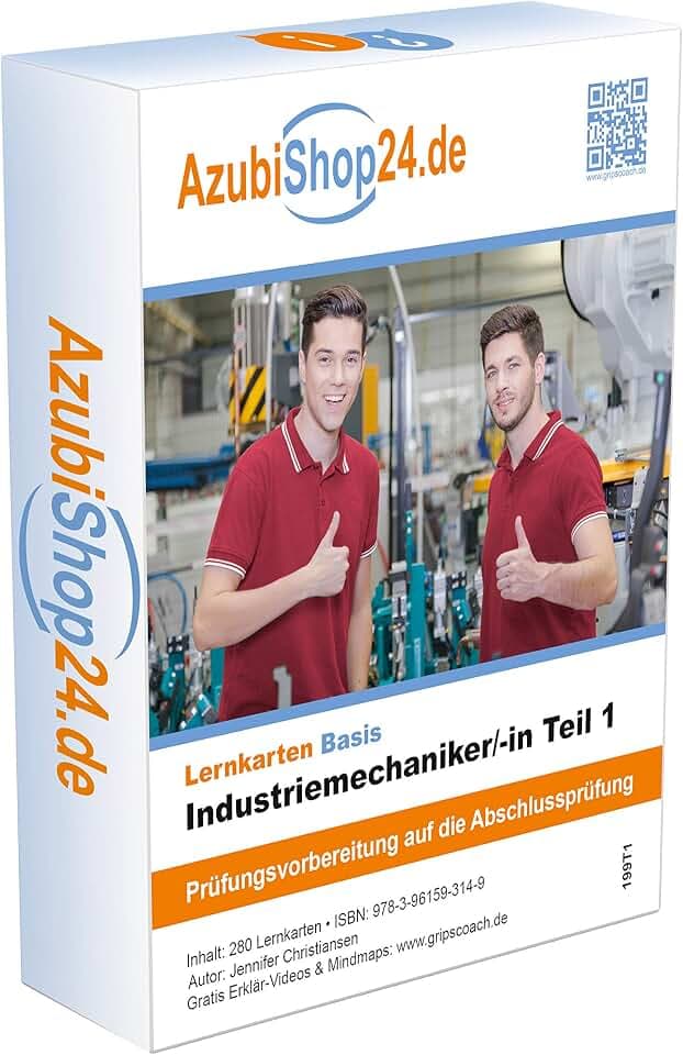 Lernkarten Industriemechaniker /in Teil 1 Prüfung Prüfungsvorbereitung: Prüfung Industriemechaniker /in Teil 1 Prüfungsvorbereitung Ausbildung