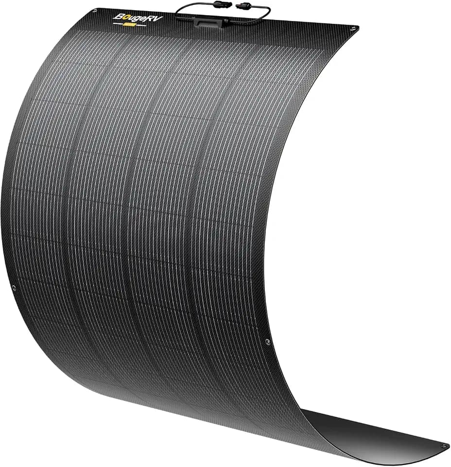 BougeRV Arch Pro 200W Anti-Shading N-Type Fiberglass Flexible Solar Panel