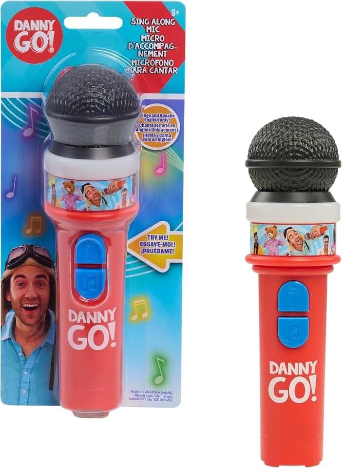 Danny Go! Sing Along Mic, Interactive Light-Up Microphone Toy