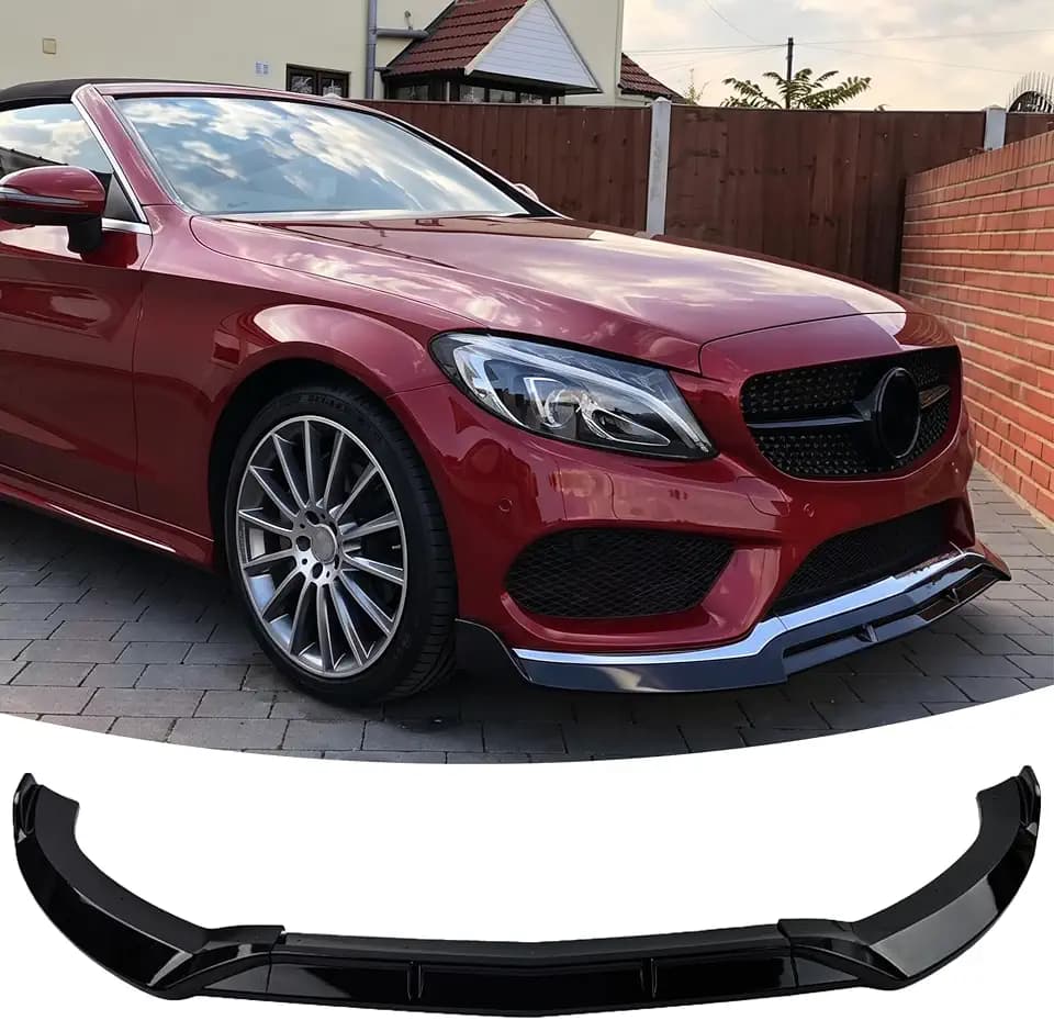 Front Lip Spoiler for Mercedes C-Class W205 2015-2018 Accessories