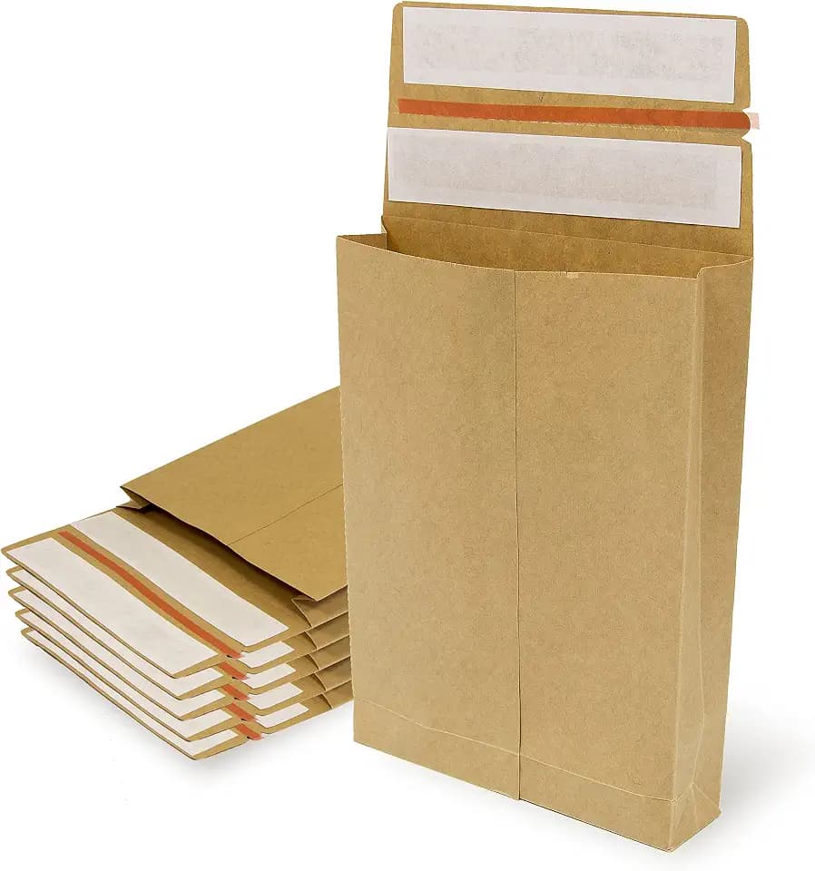 Briefumschläge aus Kraftpapier mit doppeltem Silikonstreifen für Versand und Verpackung, Papiertüten zum Versenden von Kleidung, Accessoires, Dekoration oder Geschenke