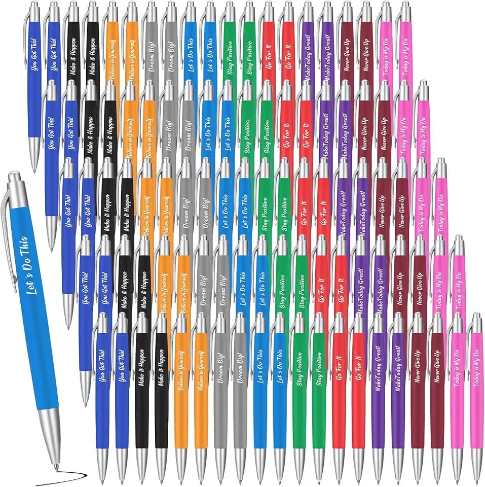 Gueevin 200 Pcs Inspirational Pens Employee Gift, Inspirational Style
