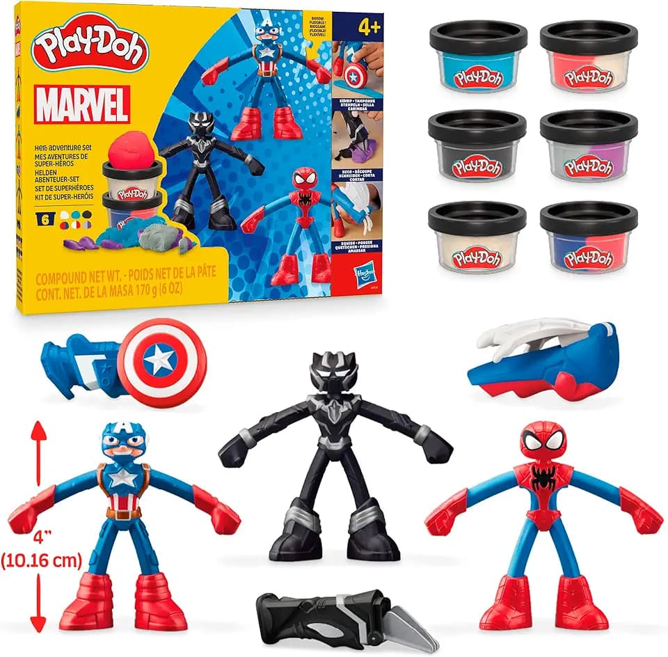 Play-Doh Marvel Helden Abenteuer-Set Action-Figuren Spielset
