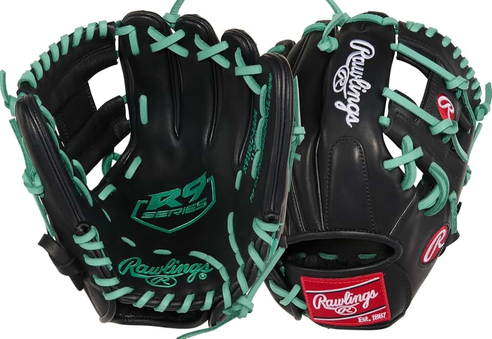 Rawlings | R9 Youth Contour Fit Baseball Glove | Sizes 11" - 12" | Multiple Styles