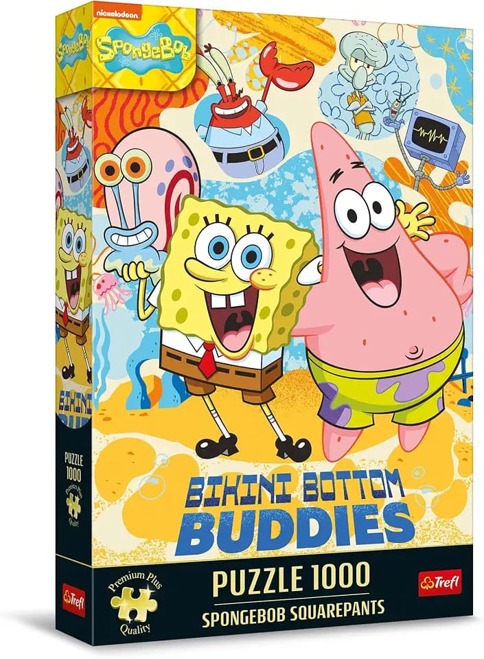 Trefl - Puzzle 1000 Teile, Spongebob, Premium Plus