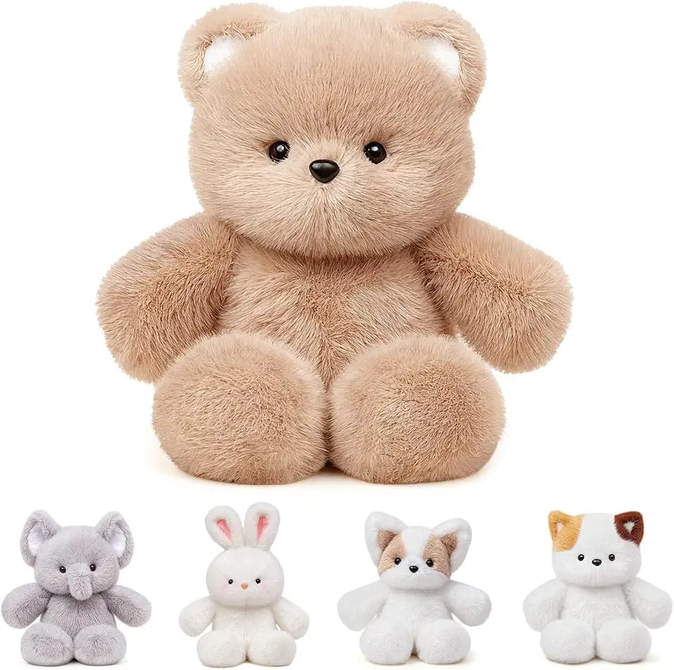 Running Plushie Teddy Bear, 16 Inch Cute Interactive Stuffed Animal