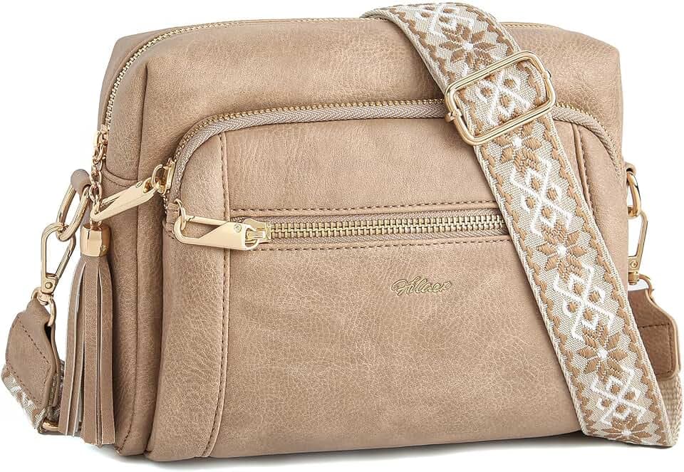 Vegan Leather Crossbody Bags for Women Anti theft Purses and Handbag