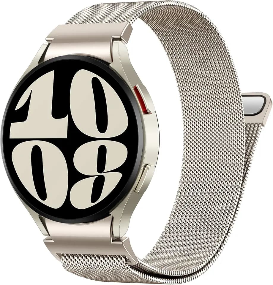 PIOWNN Metall Armband Kompatibel mit Samsung Galaxy Watch 7 6 5 4 Armband