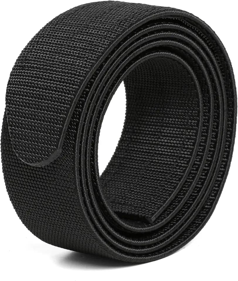 TACNEX Mechanic No-Scratch Elastic Belt 1 3/8" Buckleless Adventure Stretch Web Belt Hook & Loop Closure No Metal Men Women