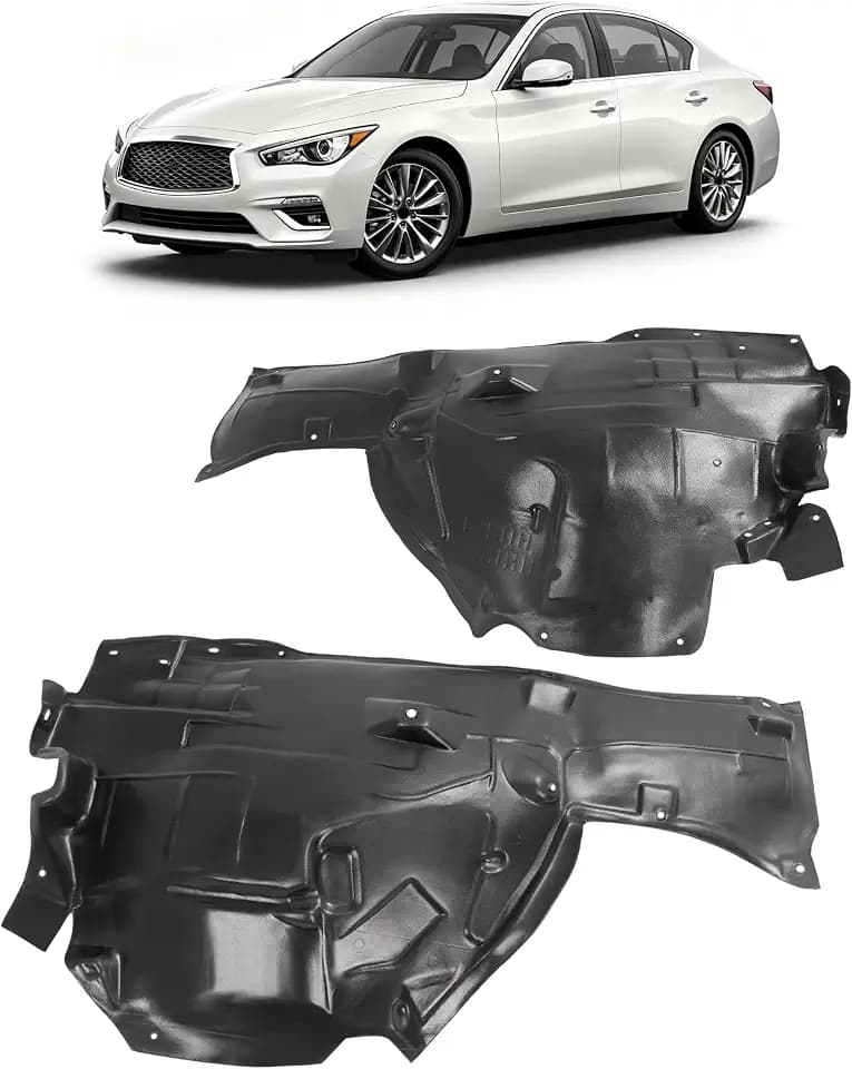 ALMULOO Fender Liner Compatible with 2014-2023 Infiniti Q50