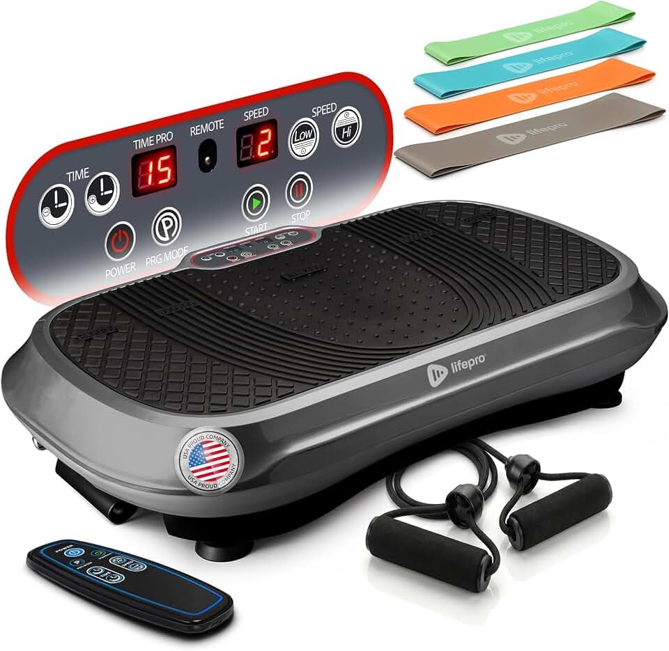 Lifepro Waver Vibration Plate Exercise Machine with 99 Speeds & 10 Presets