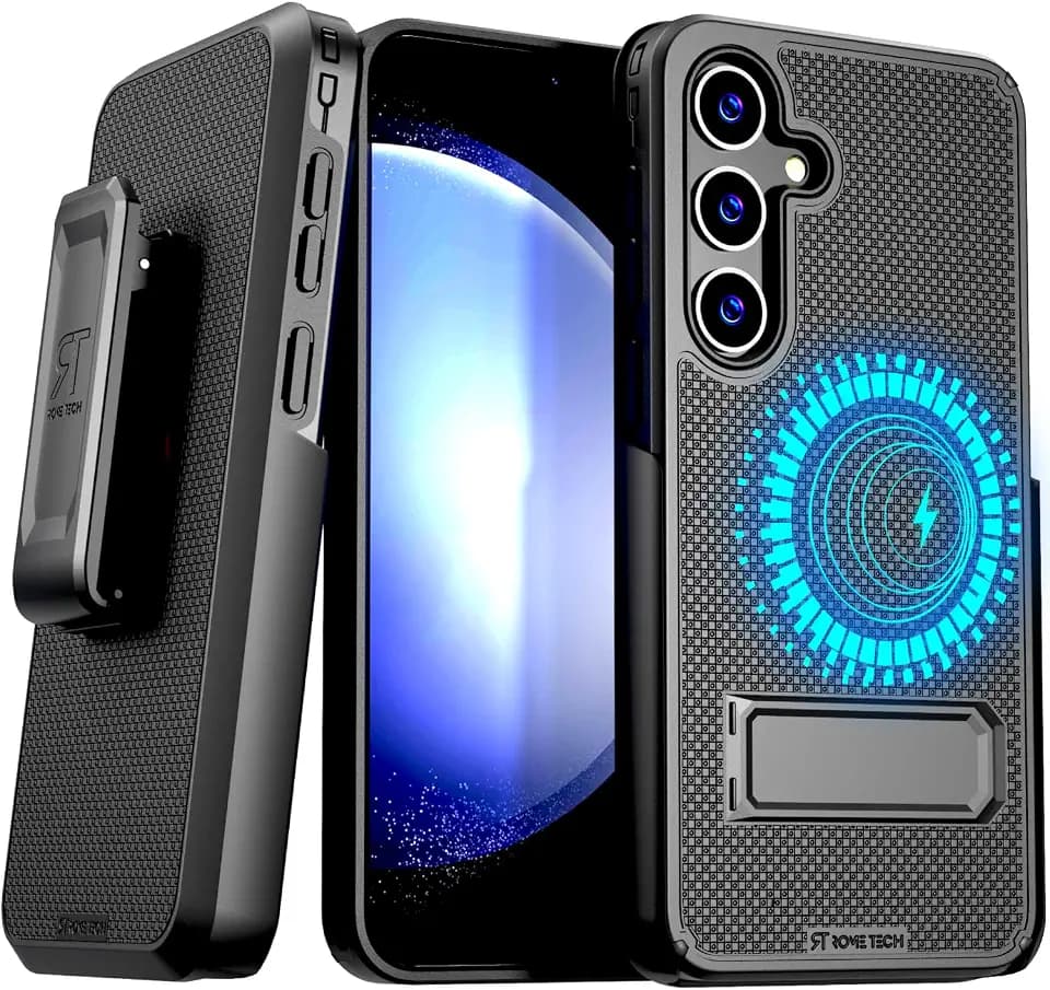Designed for Samsung Galaxy S24 Plus Case with Belt Clip Holster
