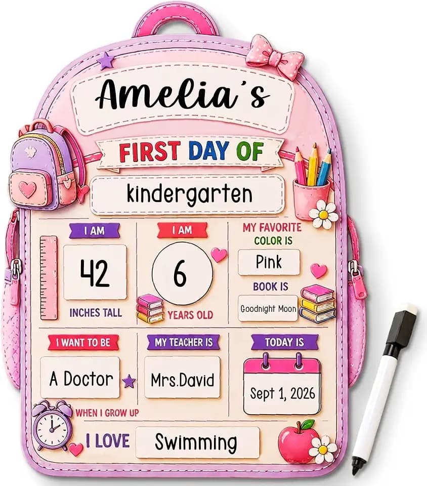 First Day of School Sign Board Back to School Photo Prop Sign