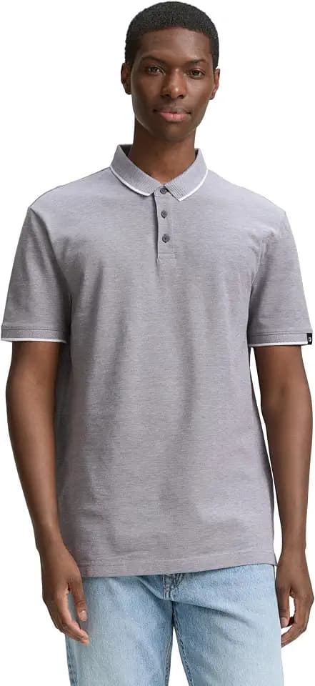 Tom Tailor Denim Herren Piqué Poloshirt aus Baumwolle