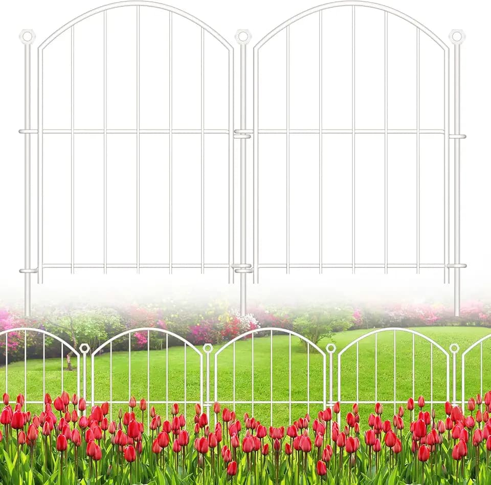 Decorative Garden Fence, 17in (H) x 10ft(L) No Dig Fence