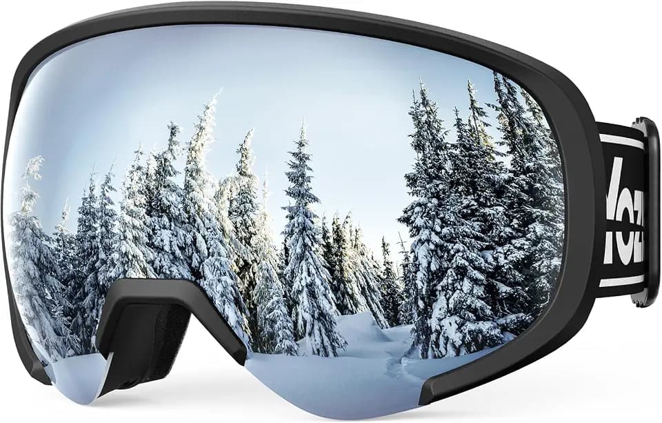 OTG Skibrille für Herren Damen,Snowboardbrille für Brillenträger Anti-Beschlag & 100% UV-Schutz,OTG Skibrille Herren Schneebrille für Skifahren & Wintersport