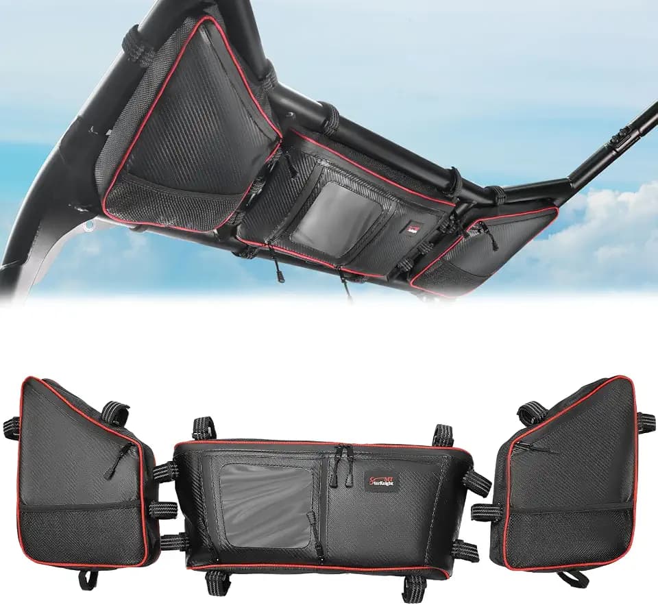 StarknightMT 2024+ RZR XP Roll Cage Bag Water Resistant Overhead Storage