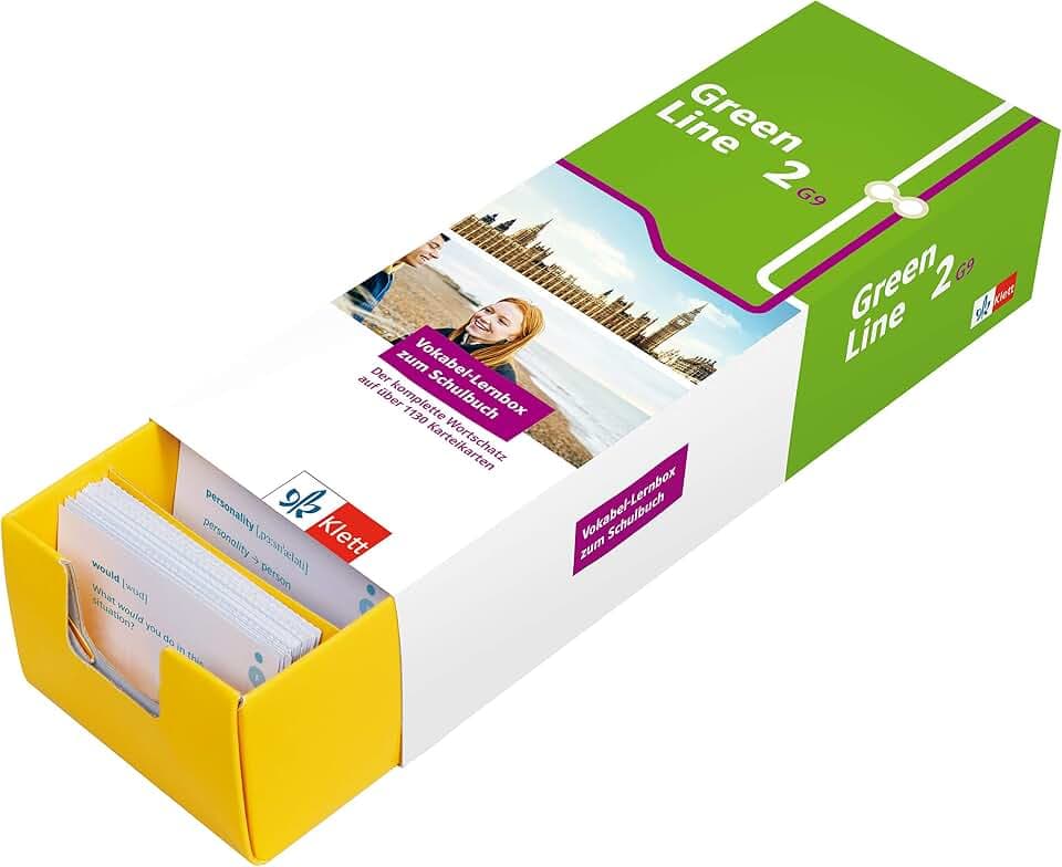 Klett Green Line 2 G9 (Ausgabe ab 2019) Klasse 6 Vokabel-Lernbox zum Schulbuch: Englisch passend zum Lehrwerk üben (Green Line G9. Ausgabe ab 2019)