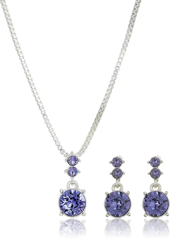 Nine West Women's Necklace and Earring Jewelry Set, Coordinated Fashion Accessories for Everyday, Office, and Evening Wear