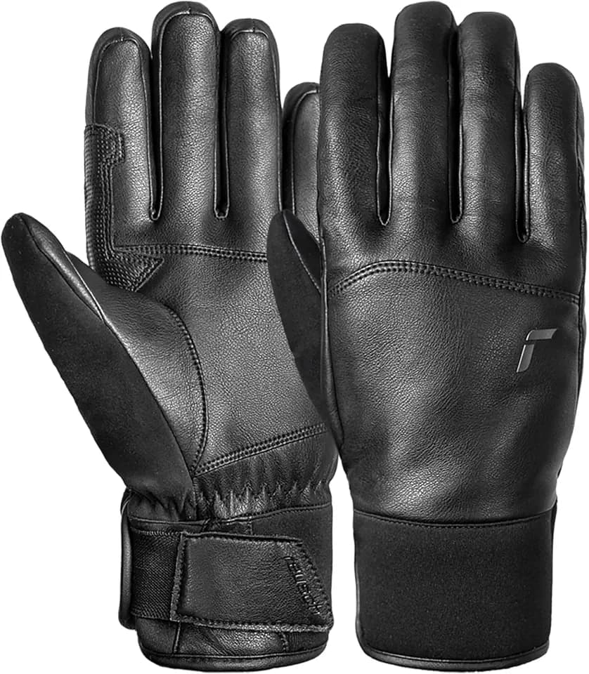 Reusch Diverge Unisex Skihandschuhe – Wasserabweisende & Winddichte Winterhandschuhe mit Primaloft Gold Isolierung, Veganes Leder, Warm, Atmungsaktiv, Strapazierfähig