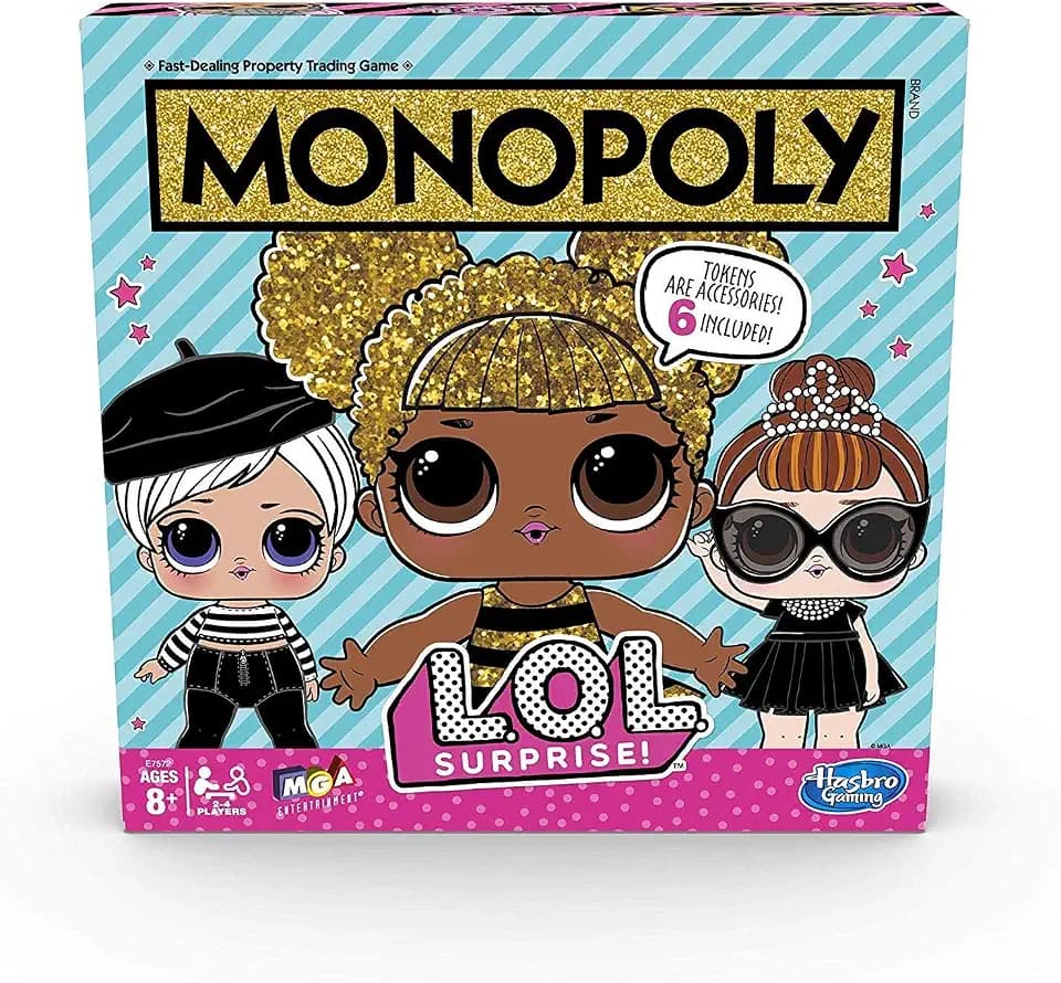 Monopoly Spiel: L.O.L. Überraschung! Edition Brettspiel für Kinder ab 8 Jahren