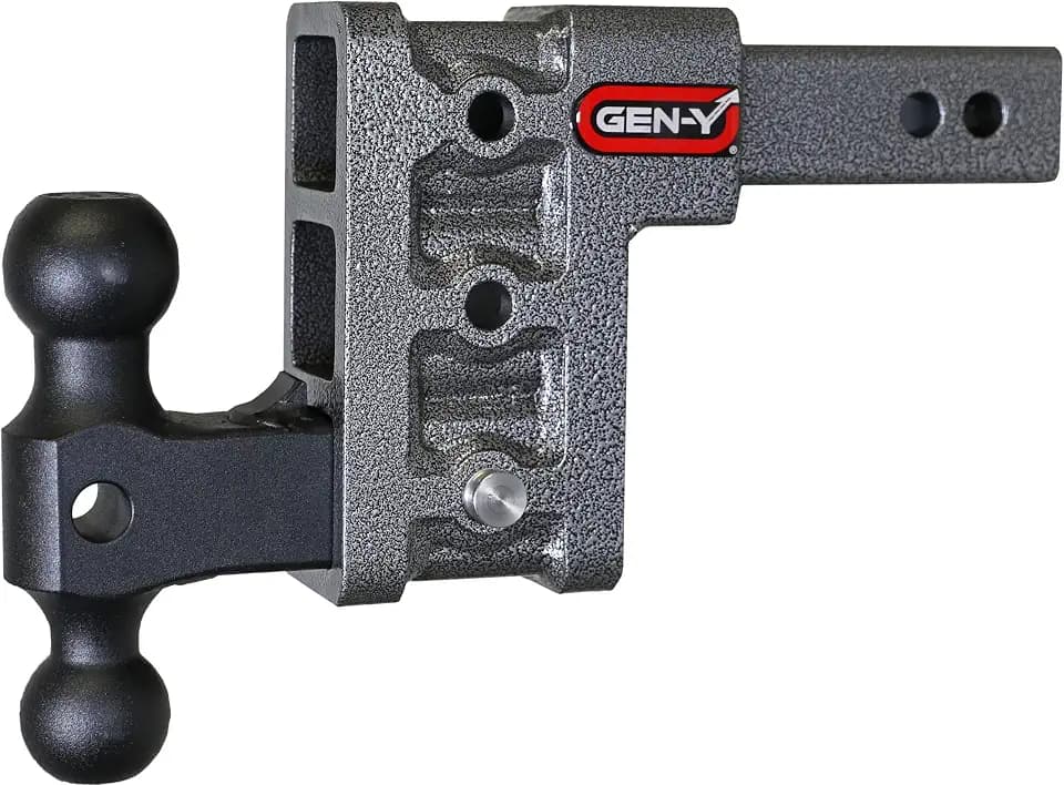 GEN-Y Hitch Mega-Duty 5" Drop Hitch Ball Mount 2" Receiver 16,000 lbs USA