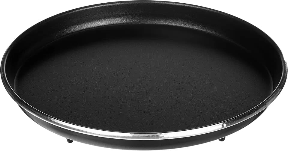Whirlpool AVM250 - Mikrowellenzubehör/ Crisp-Platte klein (Ø25cm) für die Mikrowelle/ Passend auch für Bauknecht Mikrowellen, Schwarz