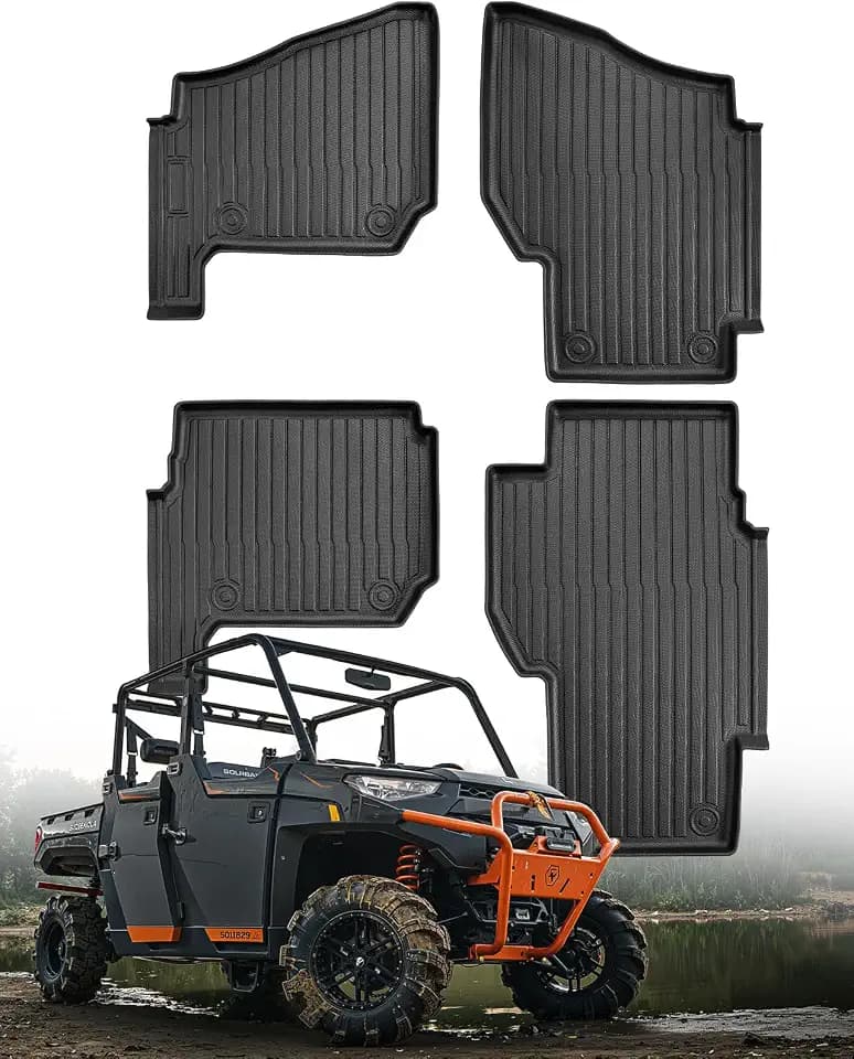 Floor Mats for Polaris Ranger XP1000 Crew 2019-2025 UTV Accessories