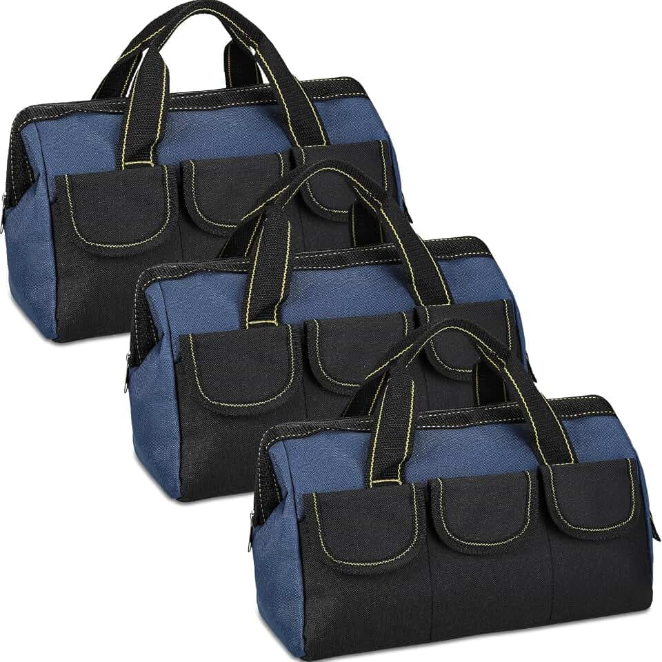 Sanwuta 3 Pack 18 Inch Tool Bags, Classic, Blue