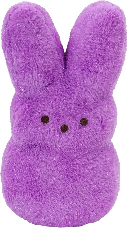 Animal Adventure | 15" Purple Shaggy Bunny Peeps Plush | Easter Basket Stuffed Animals for Kids | Marshmallow Candy | Huggable Ultra Soft Plushie Stuffers Buddy Toy | Collectable Gifts | Aged 3+
