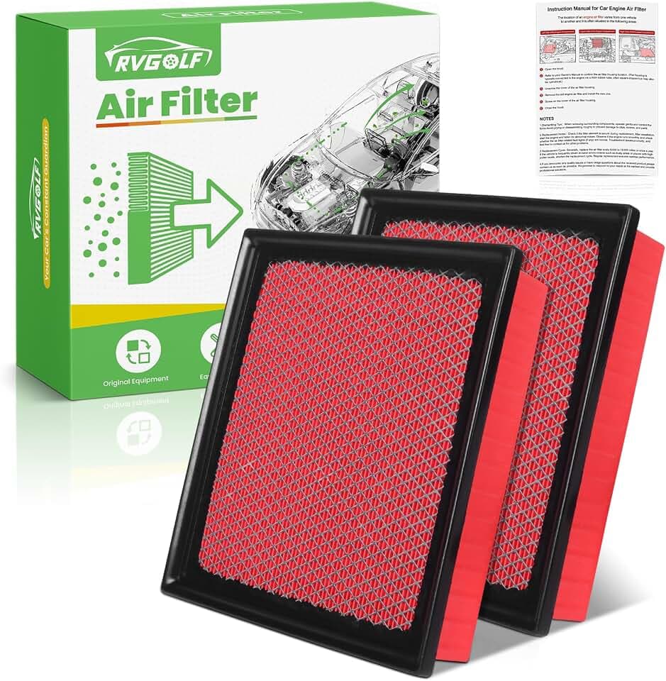 2PCS Engine Air Filter CA10755 for 2011-2026 Durango, 2014-2019 Highlander