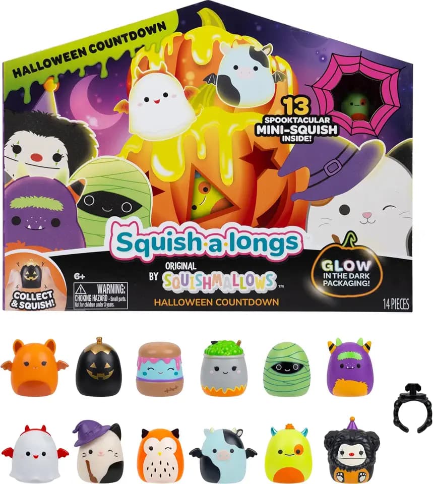 Squish-a-longs SQAL0225 Halloween Countdown Kalender – 13 Mini-Squish