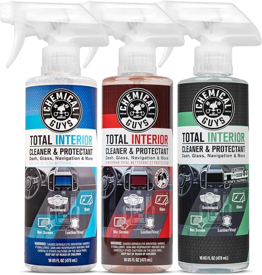 Chemical Guys, Total Interior Cleaner & Protectant, 3 Scents, 3 x 16 oz