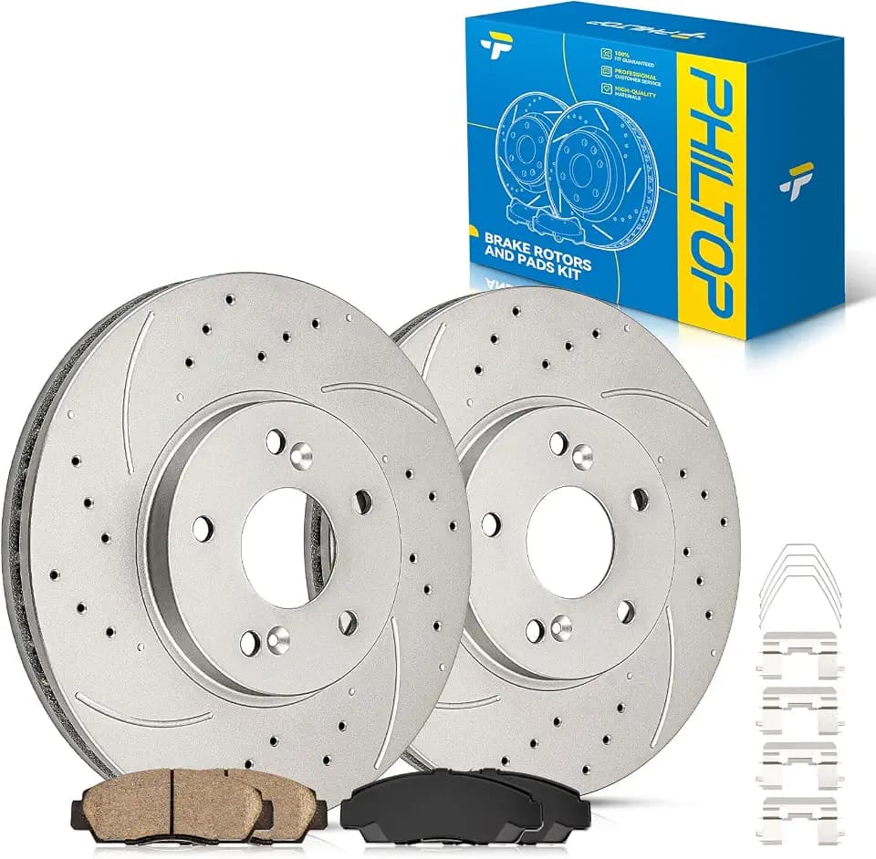 PHILTOP Front Brakes for 2012 Honda Accord EX/EX-L, 2011-2014 Acura TSX