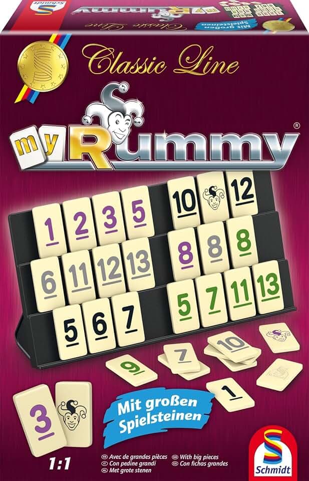 Schmidt Spiele 49282 - Classic Line MyRummy, Legespiel mit großen Spielsteinen