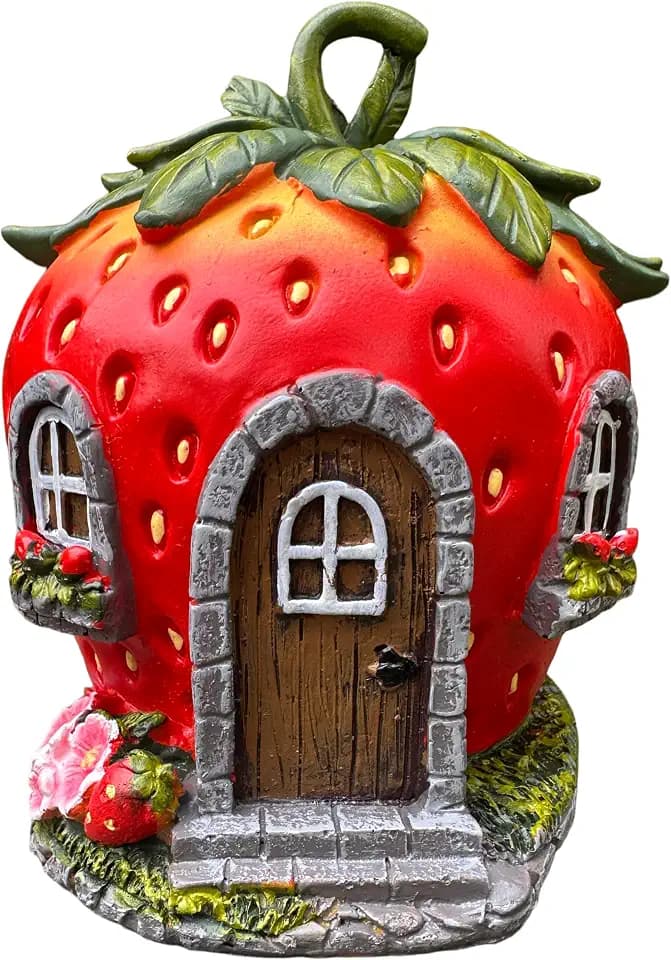 6 Inch Fairy Garden Strawberry House