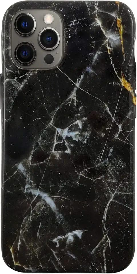 Eco Friendly Printed Marble Black iPhone 12 Pro Max Case