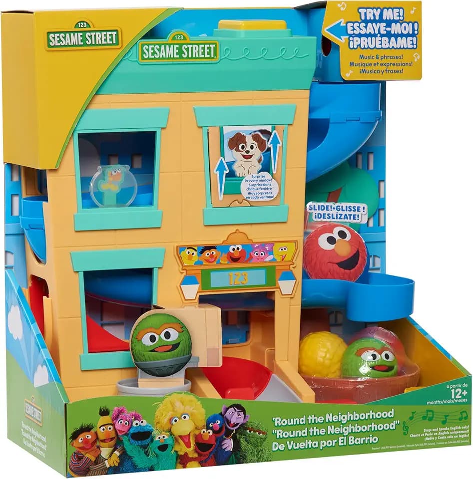 Sesame Street 'Round the Neighborhood Ball Drop Playset and Figures